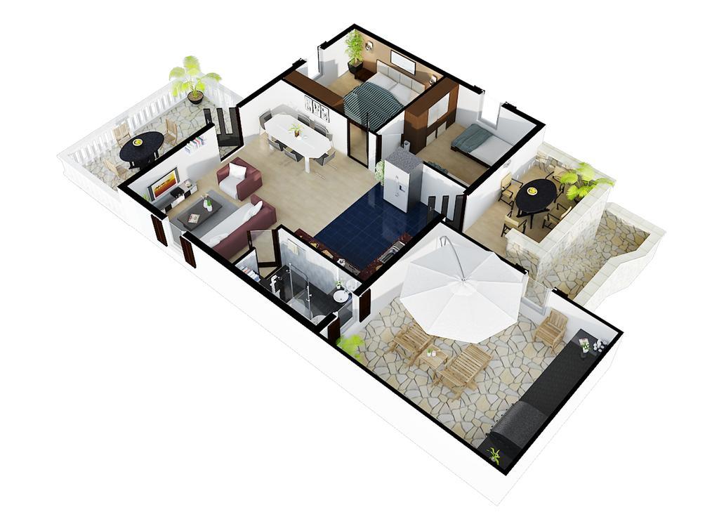 3 A-10, A-11 And A-12 , 4-4-6 Beds Appartement *
